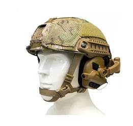 Тактичні навушники з мікрофоном Earmor M32X Mark3 (Койот)