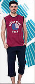 Трикотажний комплект для чоловіків шорти з майкою