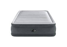 Intex 64414 надувне ліжко Comfort Plush (203х152х46см) з вбудованим електронасосом, фото 3