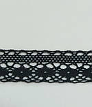 Мереживо чорне ширина 2,2см, фото 4