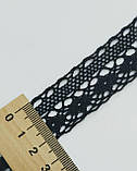 Мереживо чорне ширина 2,2см, фото 3