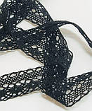 Мереживо чорне ширина 2,2см, фото 5