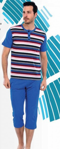 Трикотажний комплект для чоловіків шорти з футболкою (Туреччина), фото 1