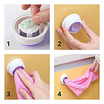 Тримач затискач для рушників настінний самоклеючий в асортименті 1 шт, фото 4