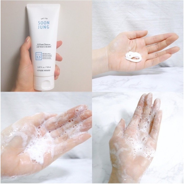Інструкції із застосування Etude House Soon Jung pH 5.5 Foam Cleanser