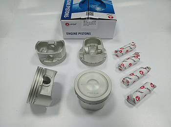 Комплект поршнів з пальцями (4 шт.) AMP PX-CHE-4A-3549-025 (80.75) Ремонт 1 (+0.25) для Lacetti 1.8 LDA, F18D3, оригінальні