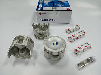 Комплект поршнів з пальцями (3 шт.) AMP PX-DAE-3F-1401-000 (68.50) STD для Tico 0.8, Matiz 0.8, оригінальні номери: 96571302, сайт