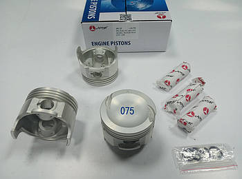 Комплект поршнів з пальцями (3 шт.) AMP PX-DAE-3F-1401-075 (69.25) Ремонт 3 (+0.75) для Tico 0.8, Matiz 0.8, оригінальні номери: