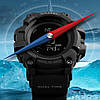 Чоловічий армійський водостійкий тактичний годинник з компасом Skmei Compass, Наручний годинник для військових Компас, фото 8