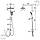 Душова система Bila Desne з верхнім тропічним душем + змішувач Vite для душу, фото 5