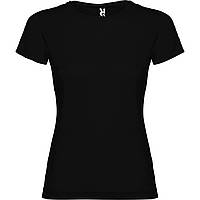 Чорна жіноча футболка Roly Jamaica