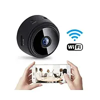 IP камера беспроводная Мини А9 1080P Full HD c WIFI ночного видения на магнитной основе черная видеокамера + к