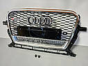 Решітка радіатора Audi Q5 2012-2015 стиль RSQ5 Quattro, фото 4