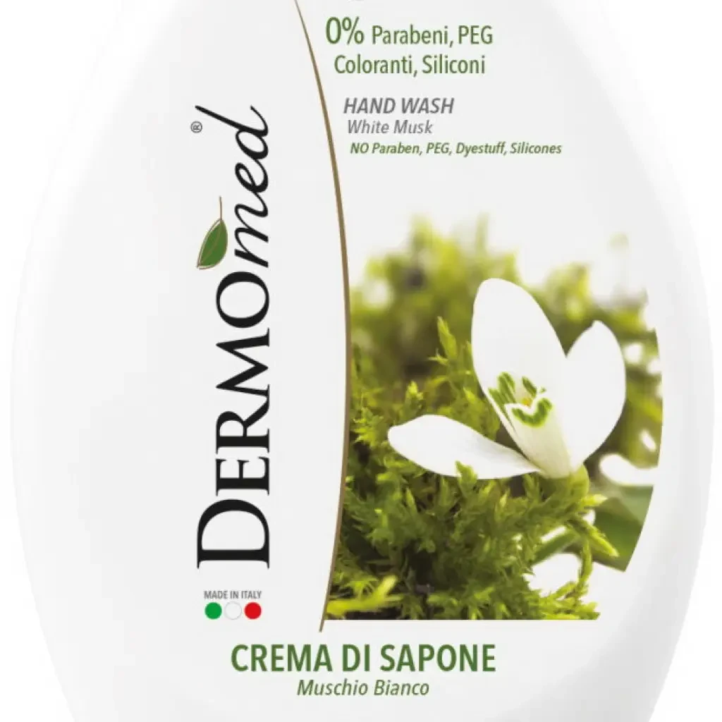 Крем-мило з дозатором DERMOmed White Musk 1000 мл (8050444493097)