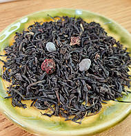 Шоколадная феерия черный чай с фруктовыми добавками и каплями шоколада 50 грам