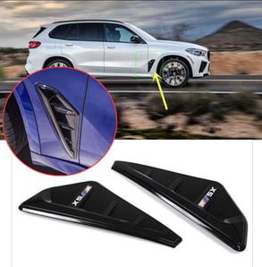 Накладки на крила BMW X5 G05 F95 X5M (2018-...) Чорний глянцевий з логотипом X5M, фото 1