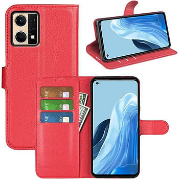 Чохол-книжка Litchie Wallet для Oppo Reno 7 4G / F21 Pro 4G Red