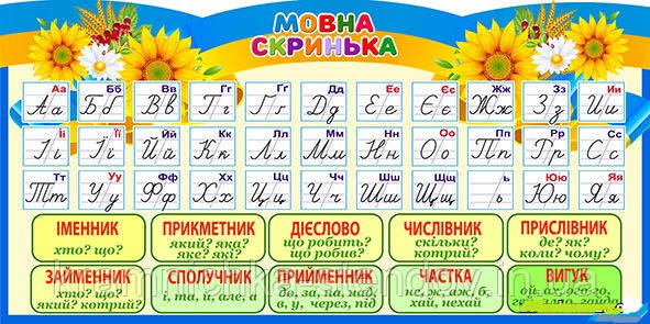 Стенди для початкової школи " Математична скарбничка" та "Мовна скарбничка"