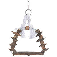 Trixie TX-5890 Гойдалка дерев'яна Trixie Natural Living, для птахів, 15х20 см