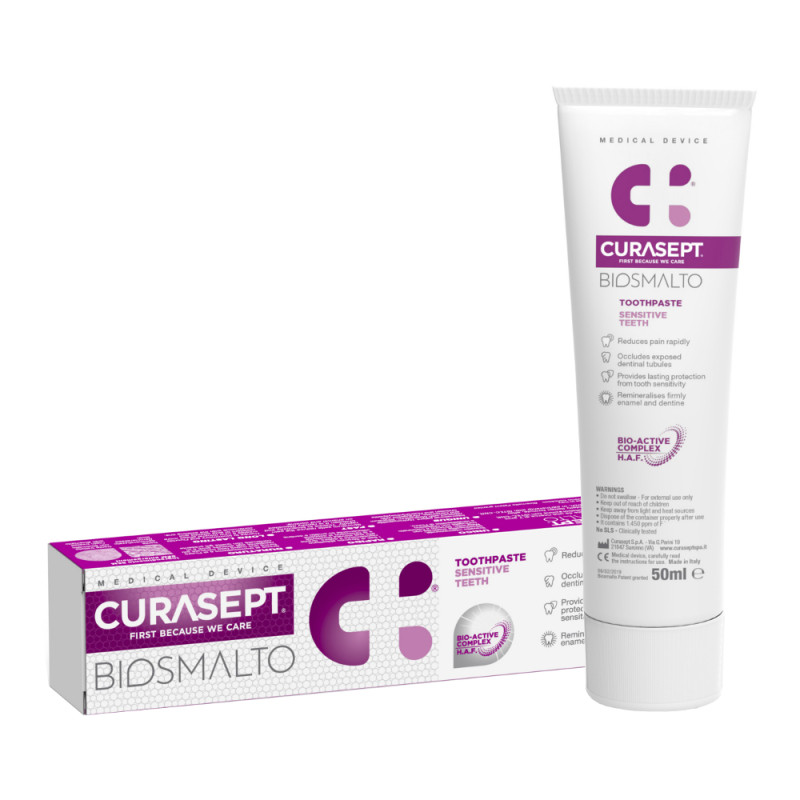 Зубна паста для чутливих зубів Curasept Biosmalto Sensitive
