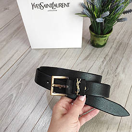 Ремінь шкіряний Yves Saint Laurent (YSL)