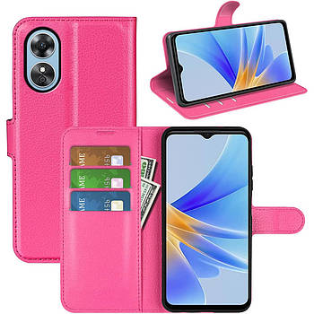 Чохол-книжка Litchie Wallet для Oppo A17 / A17k Rose