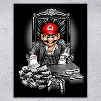 Картина для офісу або кабінет керівника - Super Mario - 30х40 см