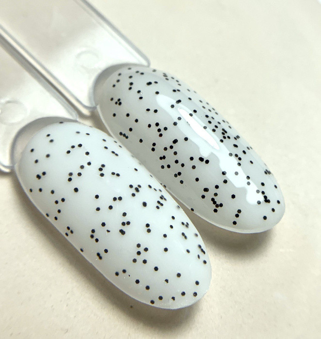 Матовий топ для нігтів Dark Dots Top Matte зі вкрапленнями, 10 мл