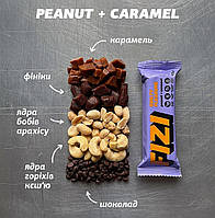 Шоколаднbй батончик PEANUT + CARAMEL 45 г Fizi