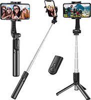 Трипод Selfie L01 монопод селфи-палка для телефона выдвижной штатив тринога 3 режима с Bluetooth пультом 18,6