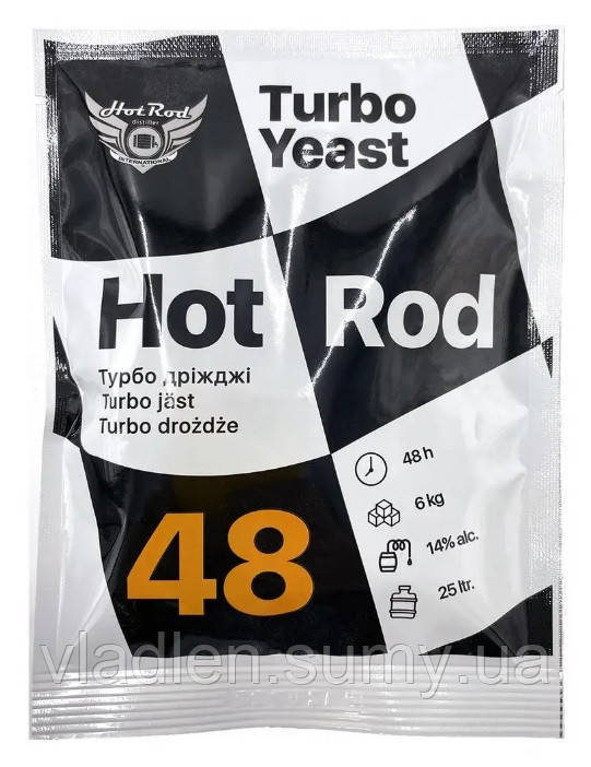 Турбо дріжджі Hot Rod 48 на 25 л (146 г)