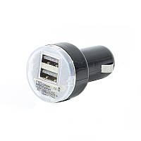 Зарядное устройство Lesko USBx2 (2.1A/1А) Black (1601-3480)
