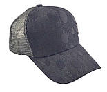 Кепка бейсболка дитяча Україна 54-58 розмір сітка літня чорна (РБ96), фото 3