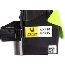 Картридж PowerPlant Lexmark CX410/CX510 YL (з чипом)