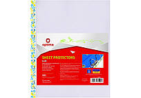 Файл А4+ 40мкм Optima   глянц з жовто-блакитним орнаментом O35104