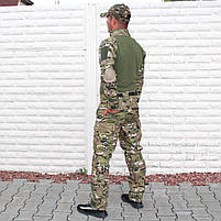 Форма убакс літня тактична мультикам РІП СТОП кофта ЗСУ з налокотниками та штани військові, розмір 46-66, фото 6