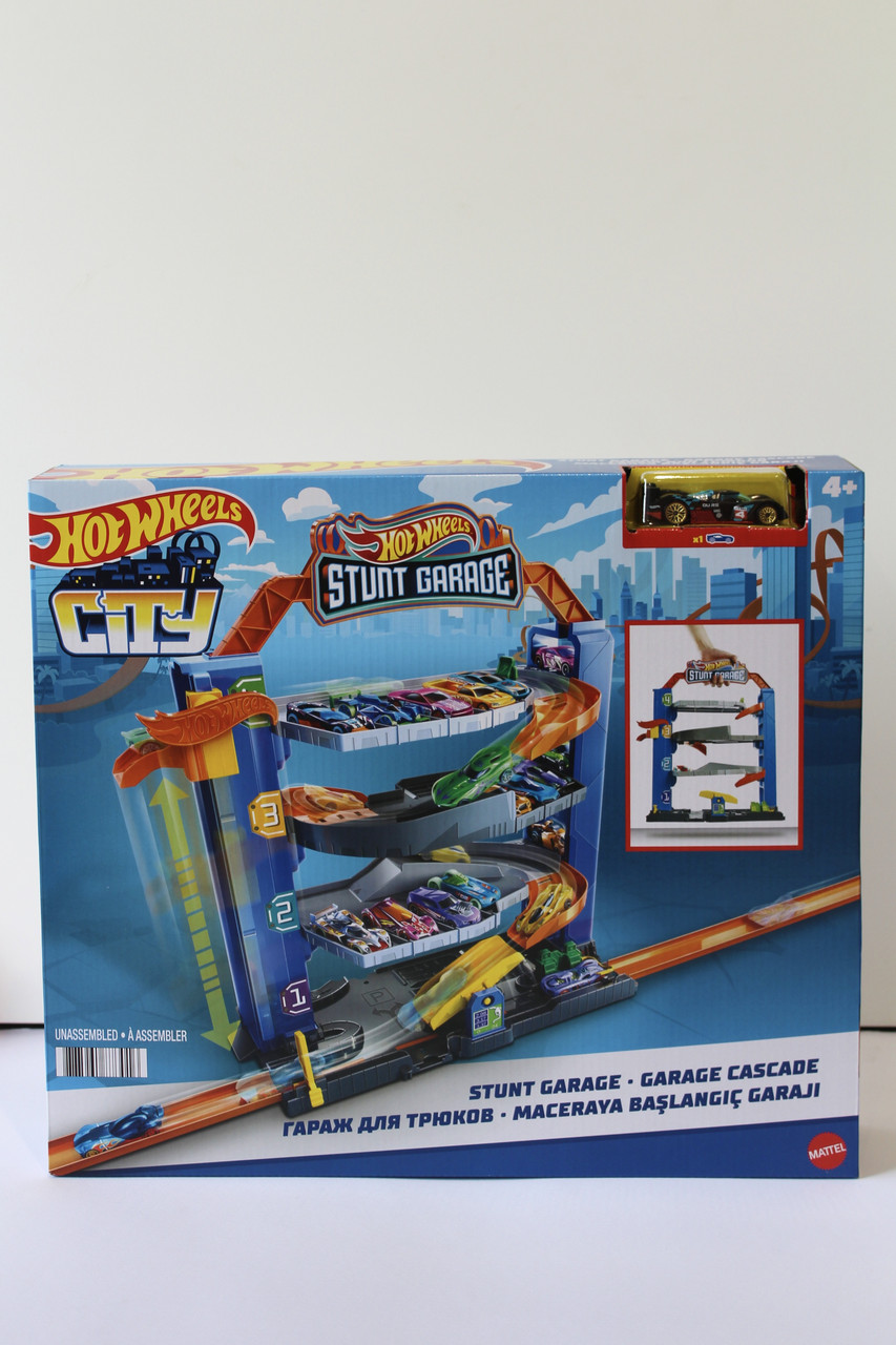 Чотирьохповерховий гараж для машинок Hot Wheels