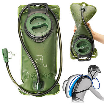 Тактичний гідратор для води на 2л, 3л, Aotu, Олива / Питна система / Гідратор з трубкою в рюкзак