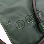 Тактичний гідратор для води на 2л, Aotu, Олива / Питна система / Гідратор з трубкою в рюкзак, фото 9