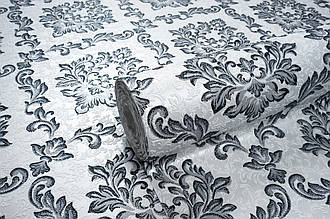 Метрові шпалери гобелени вінілові на флізеліні Vinil LS Голден чорний ДХV-1490/5 (1,06х10,05 м)