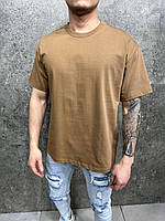 Мужская футболка 2Y Premium оверсайз коричневая