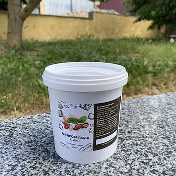 Арахісова паста 500г кранч (зі шматочками арахісу), Україна, без цукру