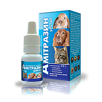 Амітразін ультра 10 мл (краплі вушні для  котів, собак, хутрових звірів) O.L.KAR.