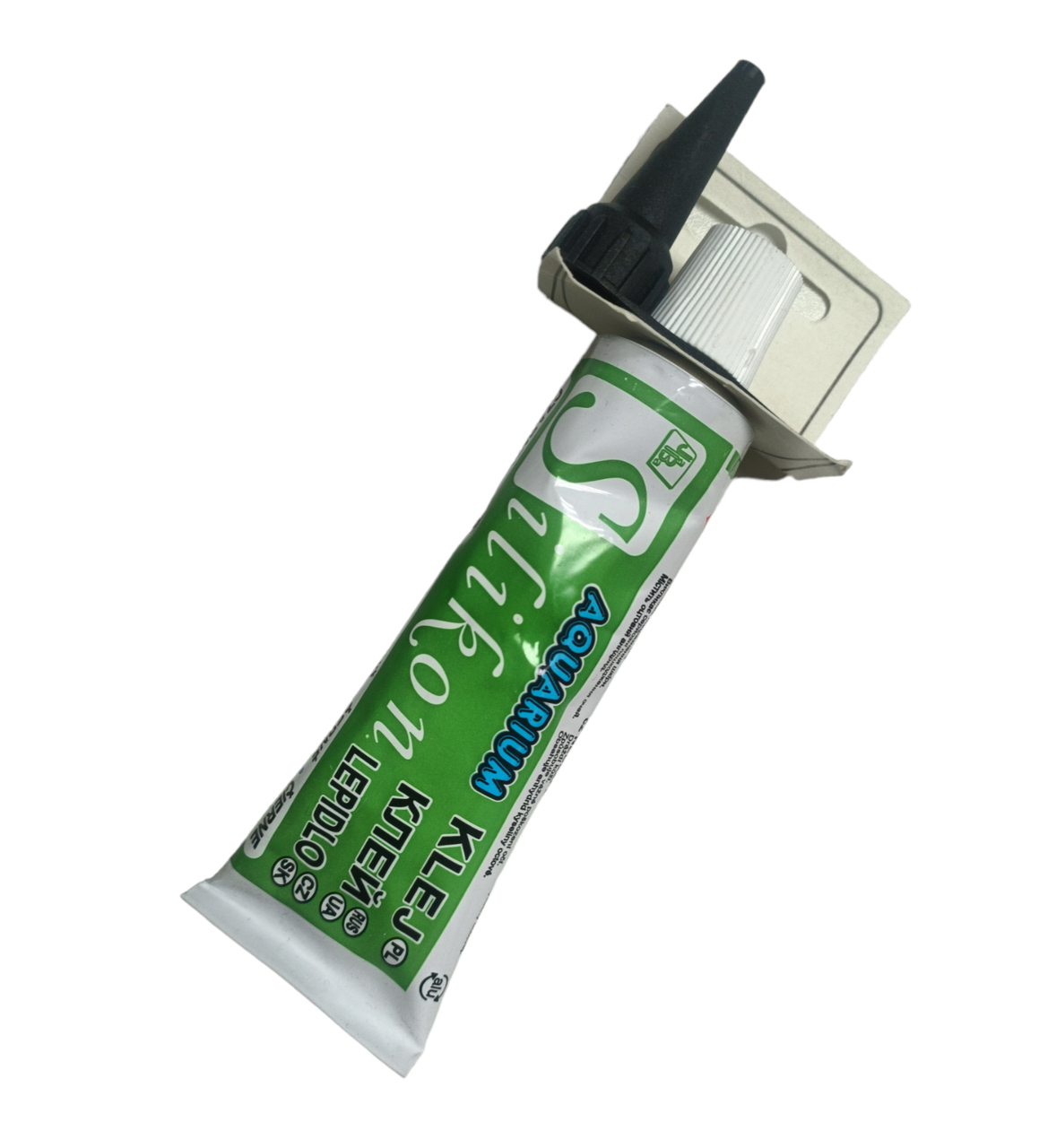 Силіконовий клей для акваріума Silikon Aquarium чорний 60мл, фото 1