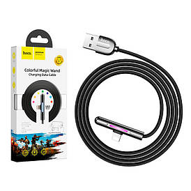USB-кабель HOCO U65 Lightning кутовий (чорний)