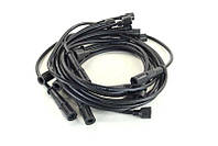Провода зажигания комплект ЗИЛ 130,ГАЗ 53 силикон, черные 9шт., арт.130-3707080