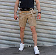 Мужские бежевые шорты, мужские летние бриджи бежевого цвета