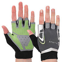Перчатки для фитнеса перчатки спортивные SP-Sport 307 размер XL Grey-Green