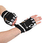 Рукавиці для фітнесу рукавички спортивні SP-Sport 307 розмір XL Black-Grey-Orange, фото 5