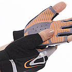 Рукавиці для фітнесу рукавички спортивні SP-Sport 307 розмір XL Black-Grey-Orange, фото 3